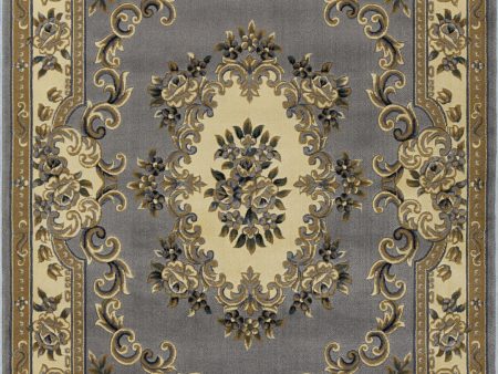 KAS Corinthian 5314 Slate Blue Aubusson Area Rug Online