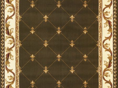 KAS Corinthian 5323 Green Fleur-De-Lis Area Rug Online Hot Sale