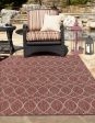 Unique Loom Outdoor Trellis T-KZOD24 Rust Red Area Rug on Sale