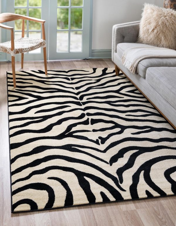 Unique Loom Wildlife T-G301A Cream Area Rug Fashion