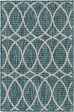 Unique Loom Outdoor Trellis T-KZOD24 Teal Area Rug For Cheap