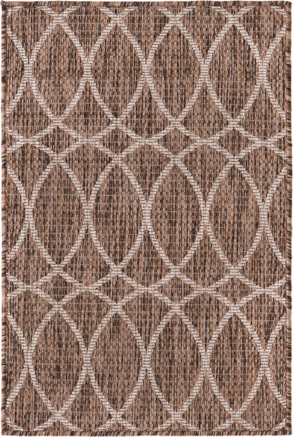 Unique Loom Outdoor Trellis T-KZOD24 Brown Area Rug Supply