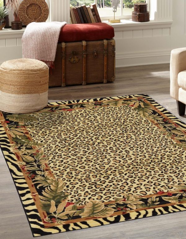 Unique Loom Wildlife T-G308A Cream Area Rug Fashion