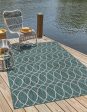 Unique Loom Outdoor Trellis T-KZOD24 Teal Area Rug For Cheap