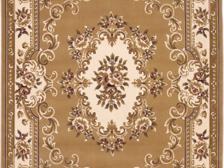 KAS Corinthian 5309 Beige Ivory Aubusson Area Rug Online Sale