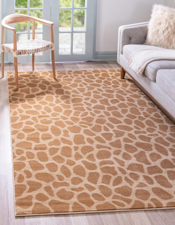 Unique Loom Wildlife T-G306A Yellow Area Rug Hot on Sale