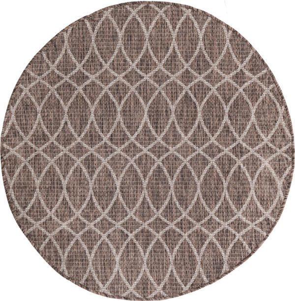 Unique Loom Outdoor Trellis T-KZOD24 Brown Area Rug Supply