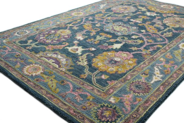 Bashian Valencia R131-AL129 Teal Area Rug For Cheap