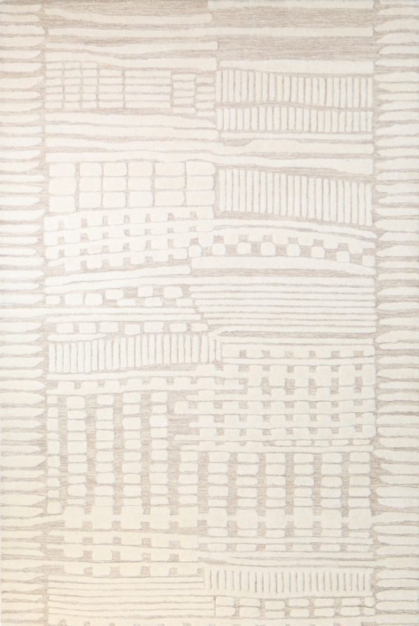 Bashian Verona R130-LC178 Beige Area Rug For Sale