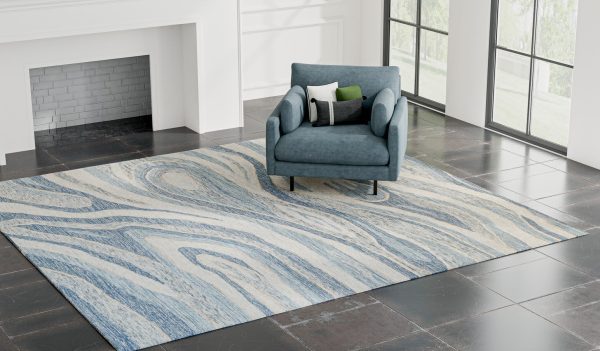 Bashian Valencia R131-AL301 Blue Area Rug Online Sale