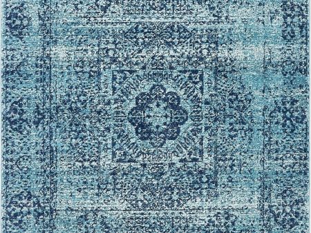 Unique Loom Tradition T-HERITAGE-5216B Turquoise Area Rug For Cheap