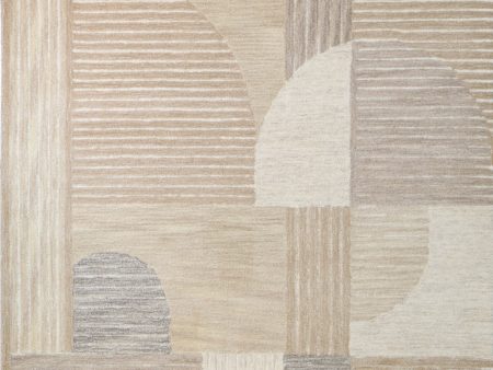 Bashian Verona R130-LC182 Beige Area Rug For Sale