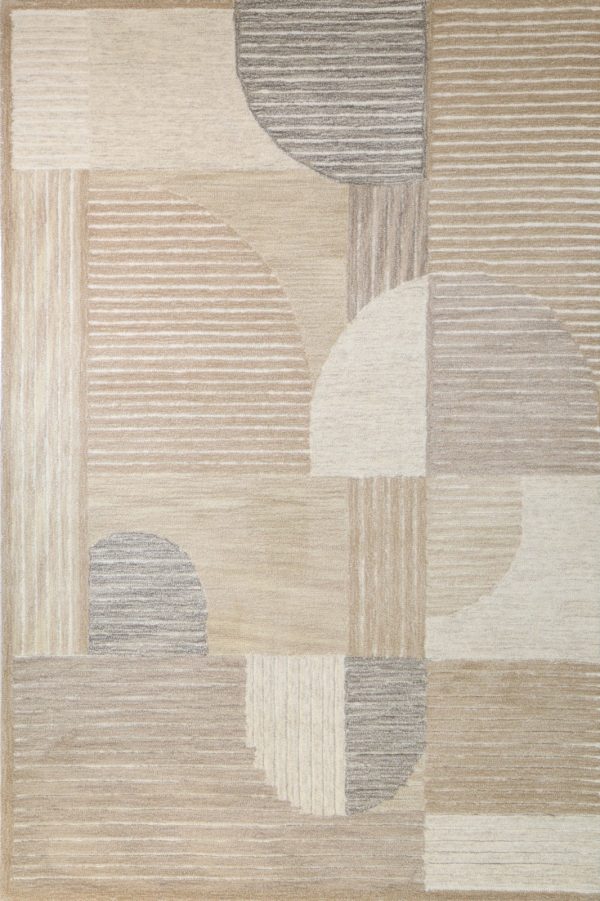 Bashian Verona R130-LC182 Beige Area Rug For Sale