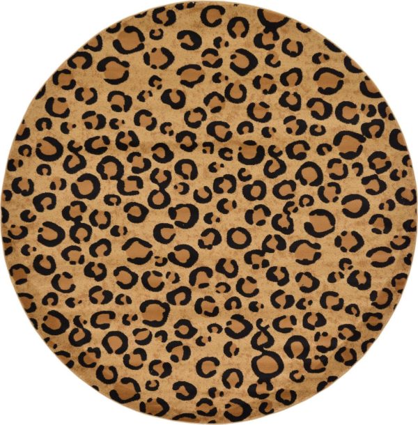 Unique Loom Wildlife T-G297A Light Brown Area Rug Discount