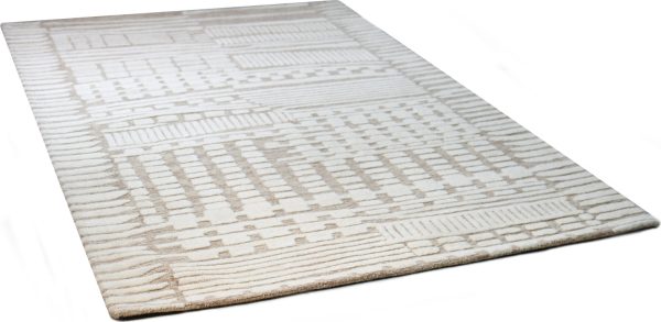 Bashian Verona R130-LC178 Beige Area Rug For Sale