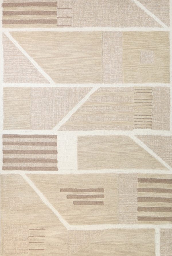 Bashian Verona R130-LC183 Beige Area Rug For Sale