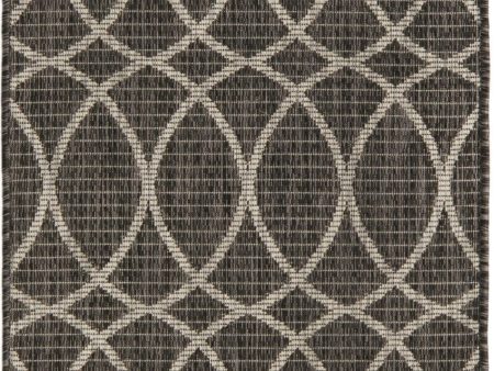 Unique Loom Outdoor Trellis T-KZOD24 Charcoal Area Rug Online now