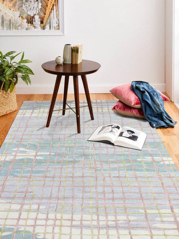 Bashian Greenwich R129-HG364 Ivory Teal Area Rug Online Hot Sale