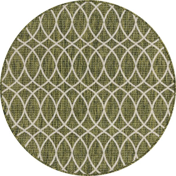 Unique Loom Outdoor Trellis T-KZOD24 Green Area Rug For Discount