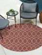 Unique Loom Outdoor Trellis T-KZOD24 Rust Red Area Rug on Sale