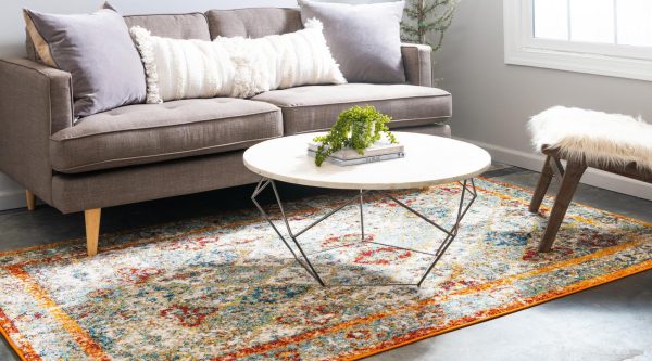 Unique Loom Rosso T-16708 Beige Area Rug Fashion