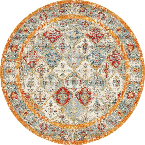 Unique Loom Rosso T-16708 Beige Area Rug Fashion