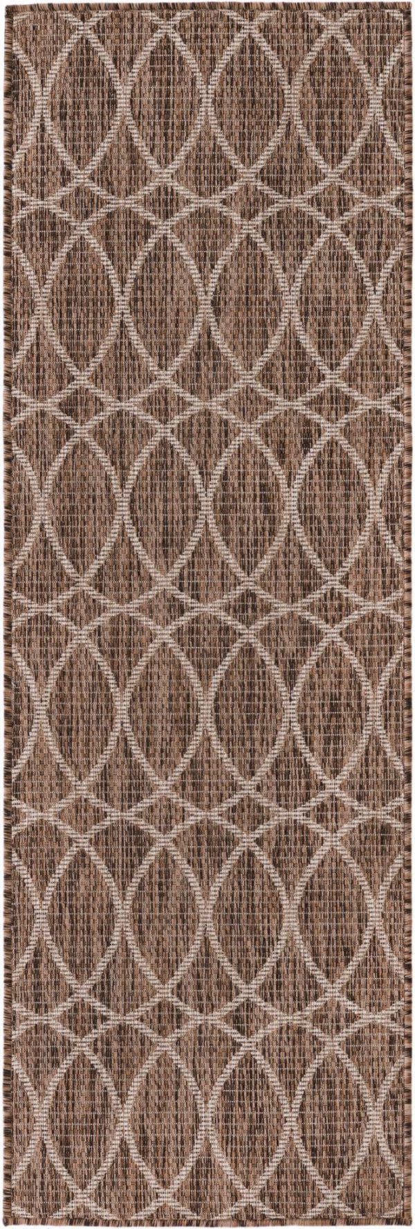 Unique Loom Outdoor Trellis T-KZOD24 Brown Area Rug Supply