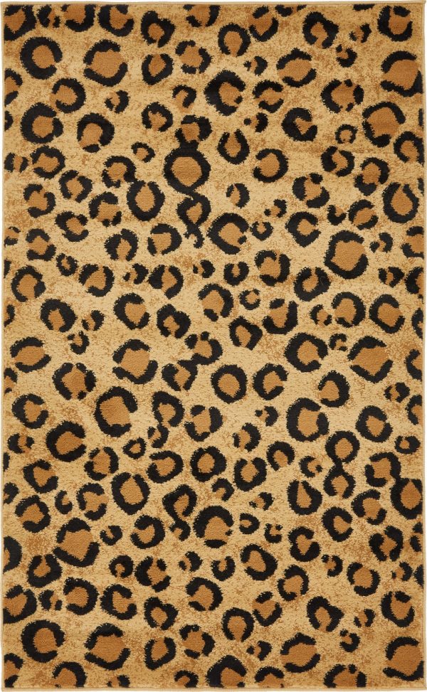 Unique Loom Wildlife T-G297A Light Brown Area Rug Discount