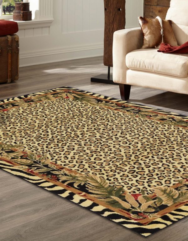 Unique Loom Wildlife T-G308A Cream Area Rug Fashion