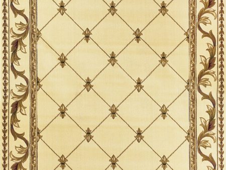 KAS Corinthian 5318 Ivory Fleur-De-Lis Area Rug Online