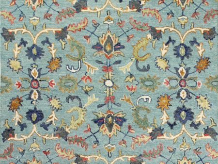 Bashian Valencia R131-AL110 Teal Area Rug Online