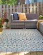 Unique Loom Outdoor Trellis T-KZOD10 Light Blue Area Rug Fashion