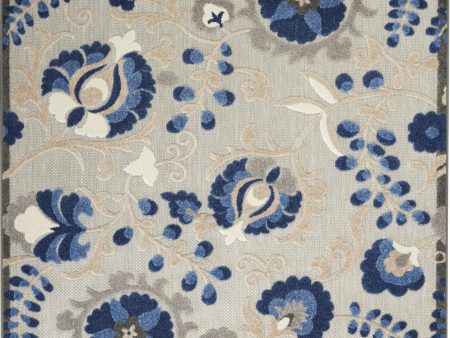 Aloha ALH17 Natural Blue Area Rug by Nourison on Sale