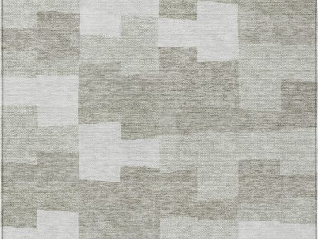 Piper Looms Chantille Geometric ACN659 Taupe Area Rug Online